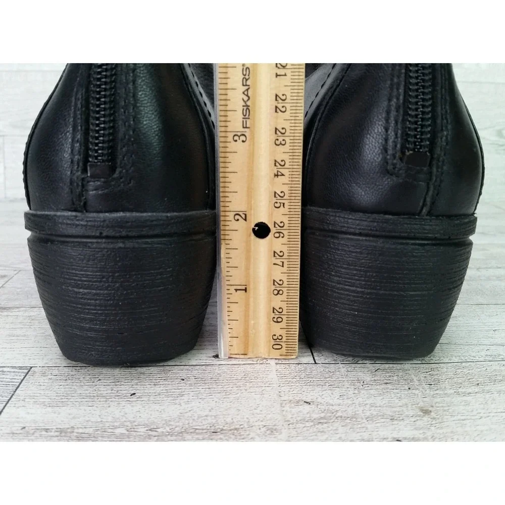 Womens Dansko Arisa Nappa Black Wedge Ankle Boots EU 39 Size 8.5-9 Shoes Booties